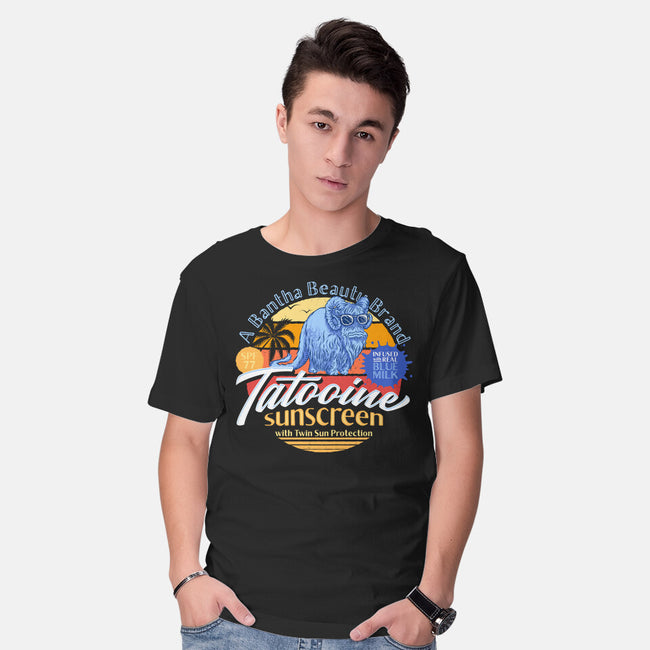 Tatooine Sunscreen-Mens-Basic-Tee-Wheels