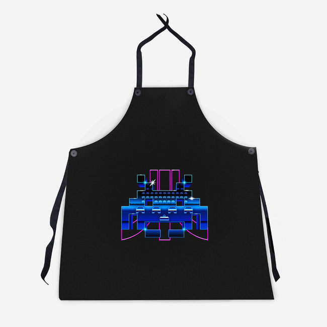 Space Retro-Unisex-Kitchen-Apron-demonigote