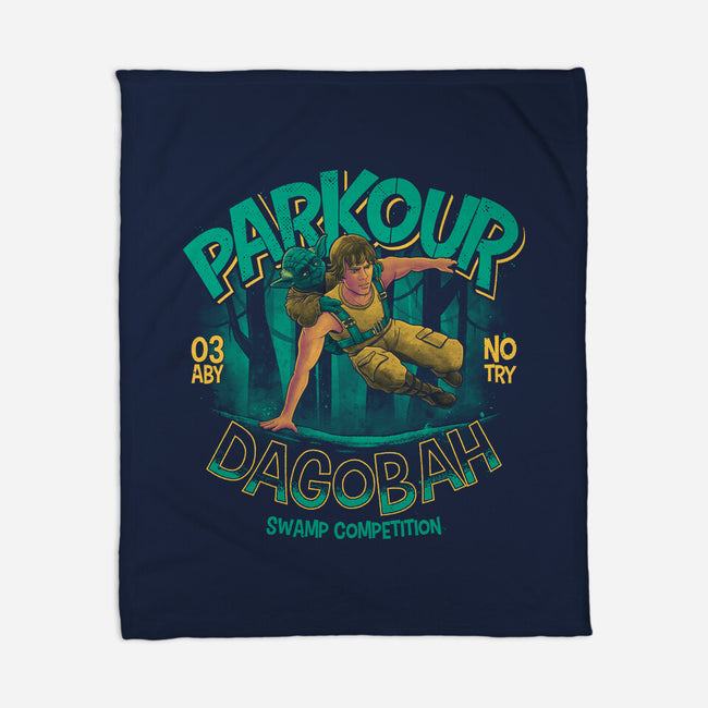 Parkour Dagobah-None-Fleece-Blanket-teesgeex