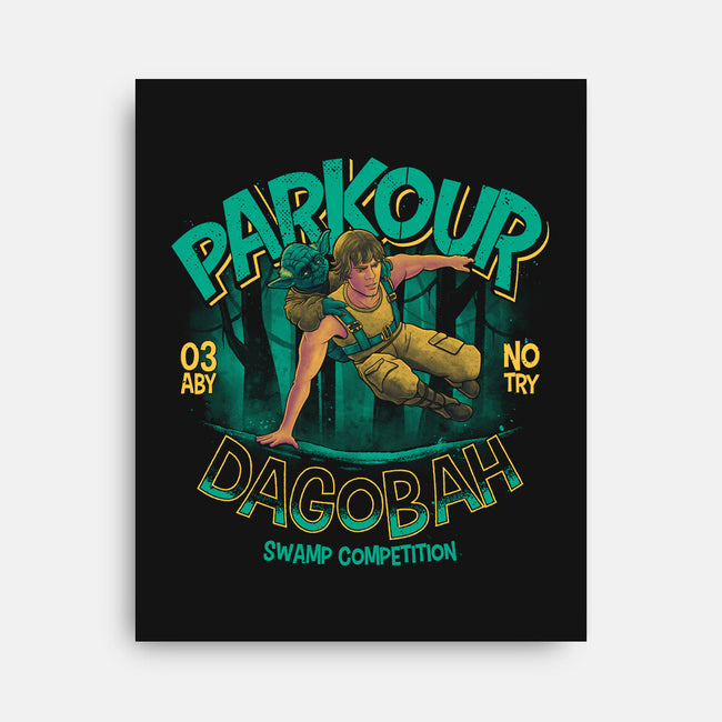 Parkour Dagobah-None-Stretched-Canvas-teesgeex