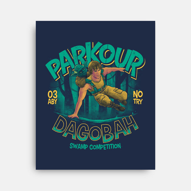 Parkour Dagobah-None-Stretched-Canvas-teesgeex