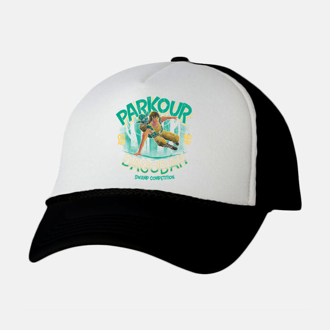 Parkour Dagobah-Unisex-Trucker-Hat-teesgeex