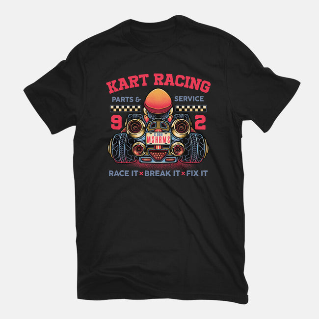 Kart Racing-Youth-Basic-Tee-glitchygorilla