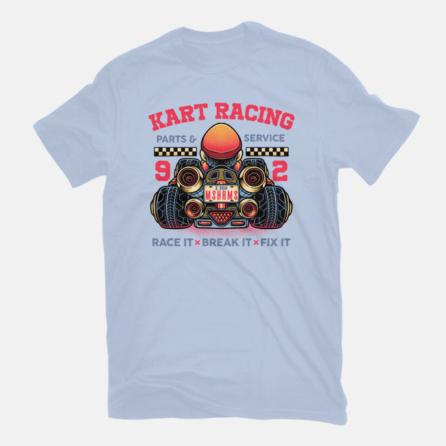 Kart Racing-Womens-Basic-Tee-glitchygorilla