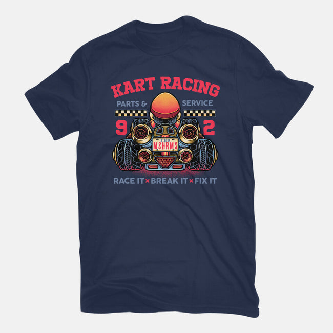 Kart Racing-Mens-Basic-Tee-glitchygorilla