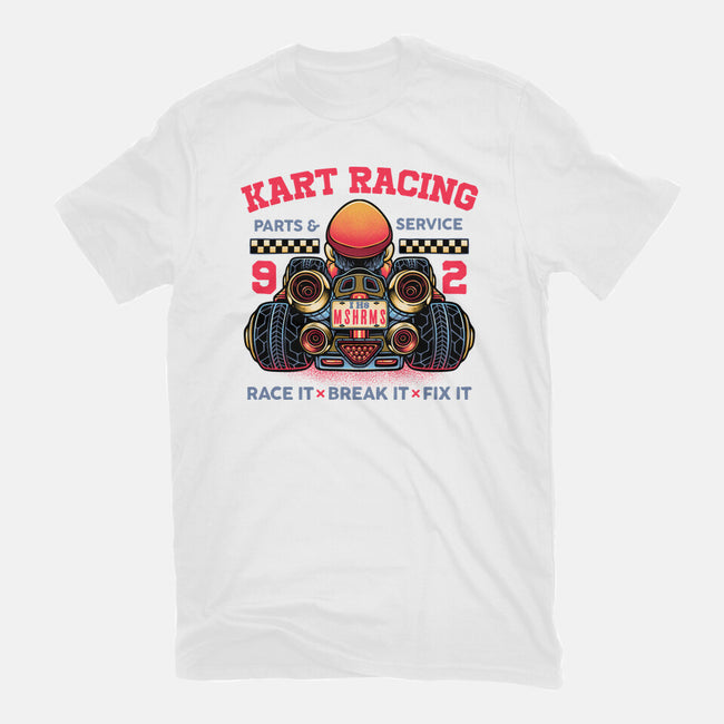 Kart Racing-Unisex-Basic-Tee-glitchygorilla