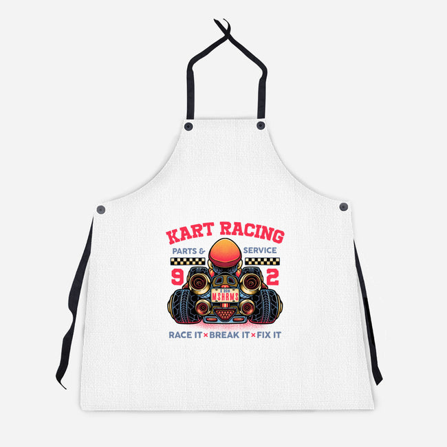 Kart Racing-Unisex-Kitchen-Apron-glitchygorilla