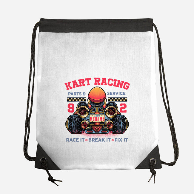 Kart Racing-None-Drawstring-Bag-glitchygorilla