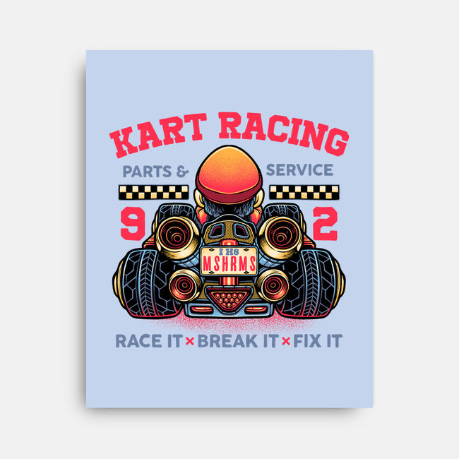 Kart Racing-None-Stretched-Canvas-glitchygorilla