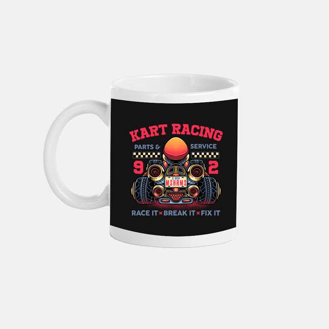 Kart Racing-None-Mug-Drinkware-glitchygorilla