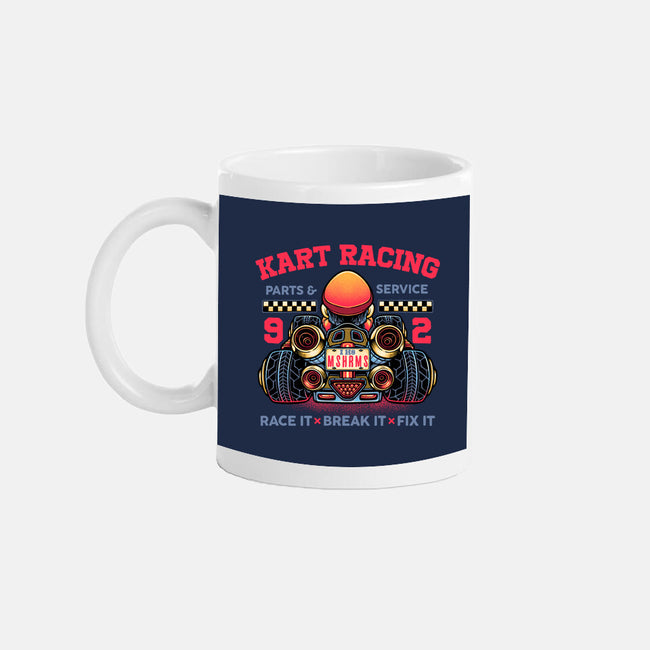 Kart Racing-None-Mug-Drinkware-glitchygorilla