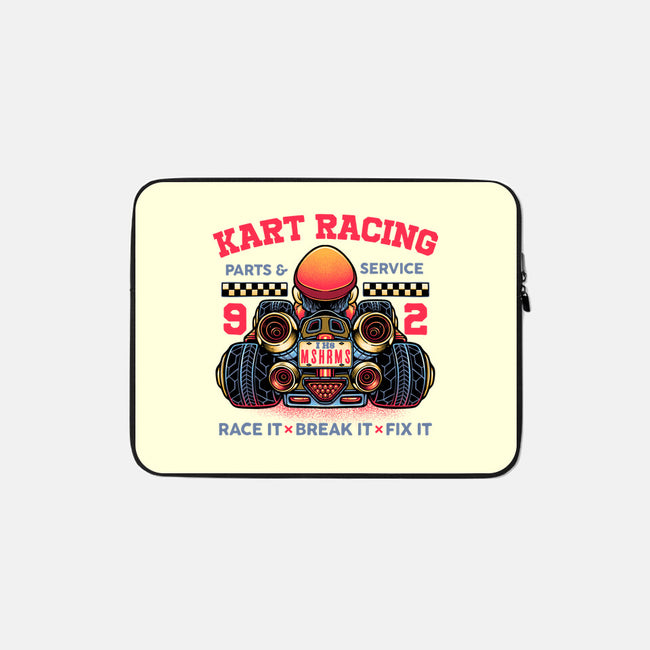 Kart Racing-None-Zippered-Laptop Sleeve-glitchygorilla