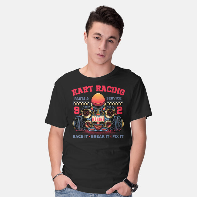 Kart Racing-Mens-Basic-Tee-glitchygorilla