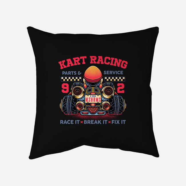 Kart Racing-None-Non-Removable Cover w Insert-Throw Pillow-glitchygorilla