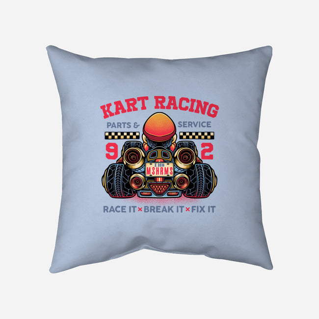 Kart Racing-None-Non-Removable Cover w Insert-Throw Pillow-glitchygorilla