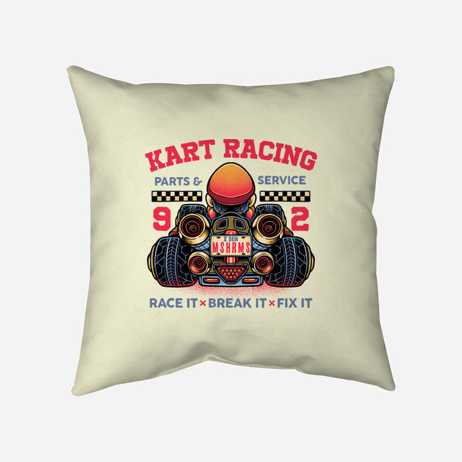 Kart Racing-None-Non-Removable Cover w Insert-Throw Pillow-glitchygorilla