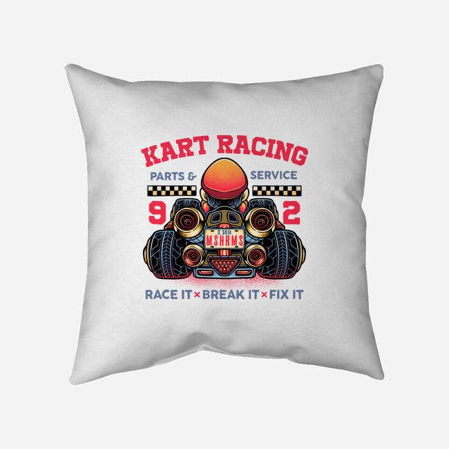 Kart Racing-None-Non-Removable Cover w Insert-Throw Pillow-glitchygorilla