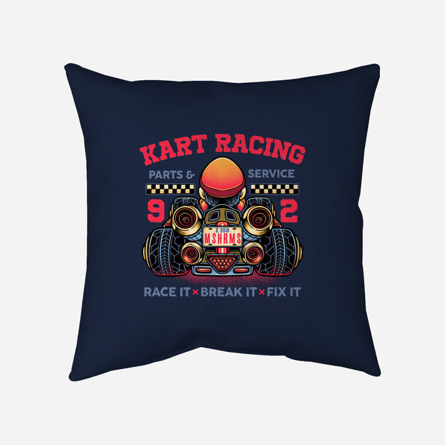 Kart Racing-None-Removable Cover w Insert-Throw Pillow-glitchygorilla