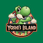 Green Dinosaur Island-None-Glossy-Sticker-glitchygorilla