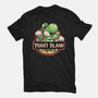 Green Dinosaur Island-Youth-Basic-Tee-glitchygorilla