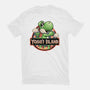 Green Dinosaur Island-Mens-Premium-Tee-glitchygorilla