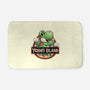 Green Dinosaur Island-None-Memory Foam-Bath Mat-glitchygorilla