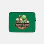 Green Dinosaur Island-None-Zippered-Laptop Sleeve-glitchygorilla