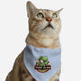 Green Dinosaur Island-Cat-Adjustable-Pet Collar-glitchygorilla