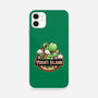 Green Dinosaur Island-iPhone-Snap-Phone Case-glitchygorilla