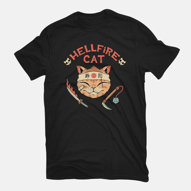 Hellfire Cat Meowster-Unisex-Basic-Tee-vp021