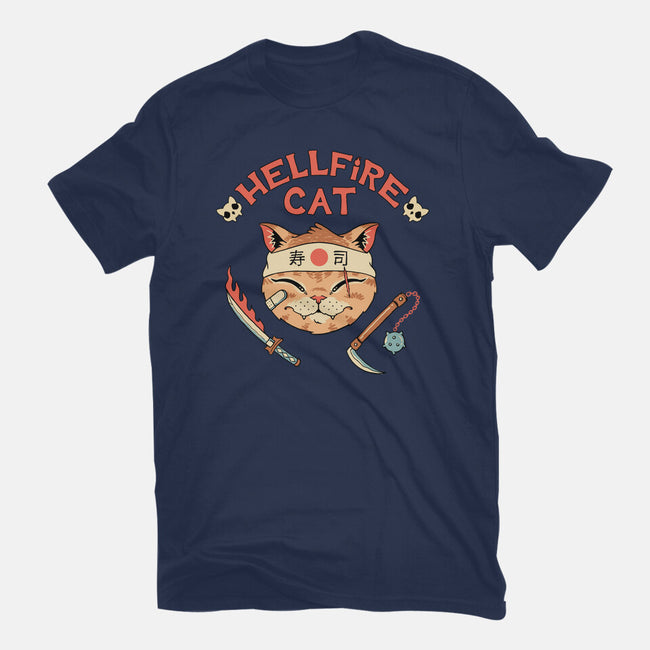 Hellfire Cat Meowster-Unisex-Basic-Tee-vp021