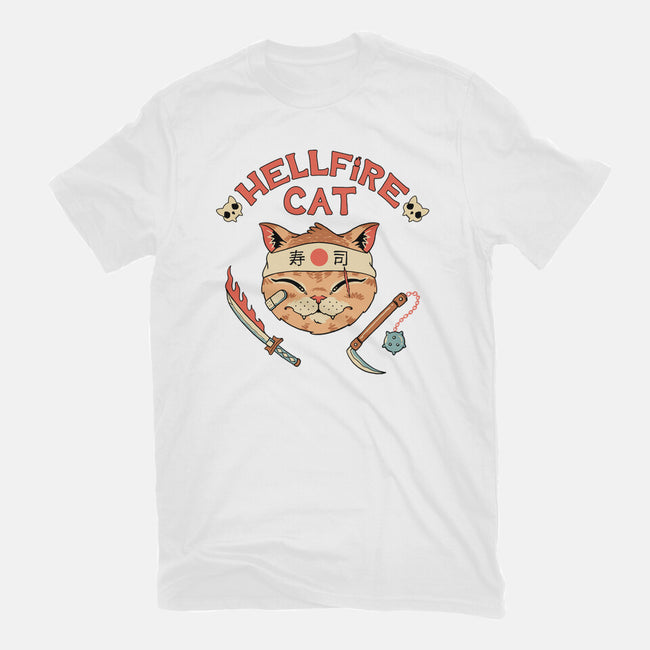 Hellfire Cat Meowster-Womens-Fitted-Tee-vp021