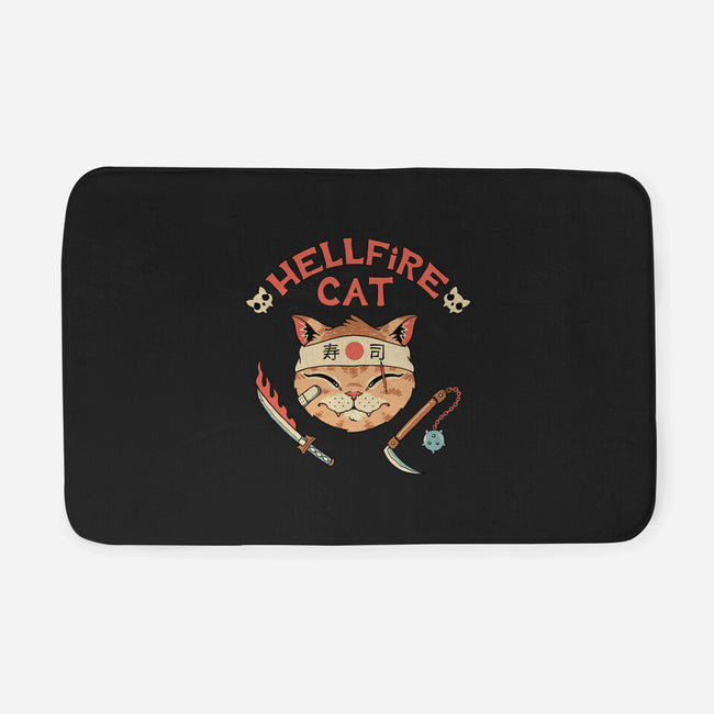 Hellfire Cat Meowster-None-Memory Foam-Bath Mat-vp021