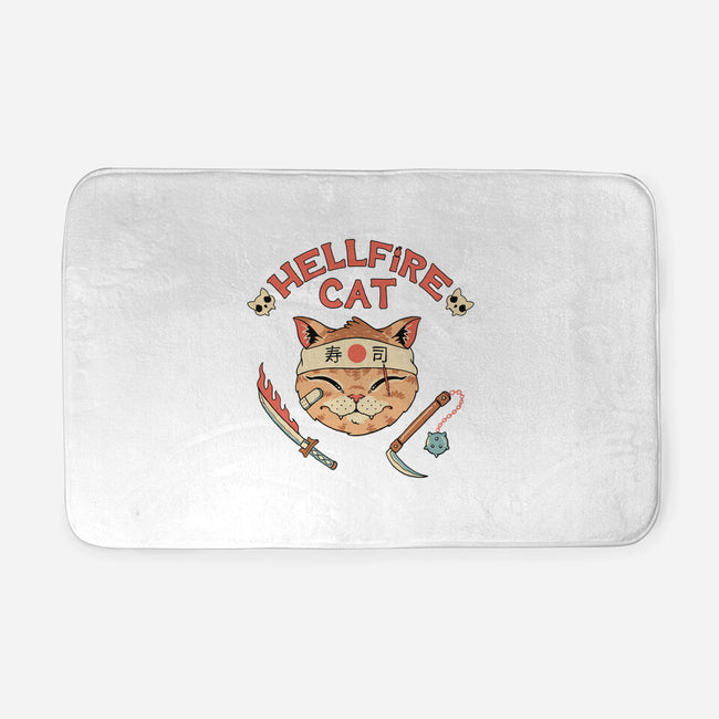 Hellfire Cat Meowster-None-Memory Foam-Bath Mat-vp021