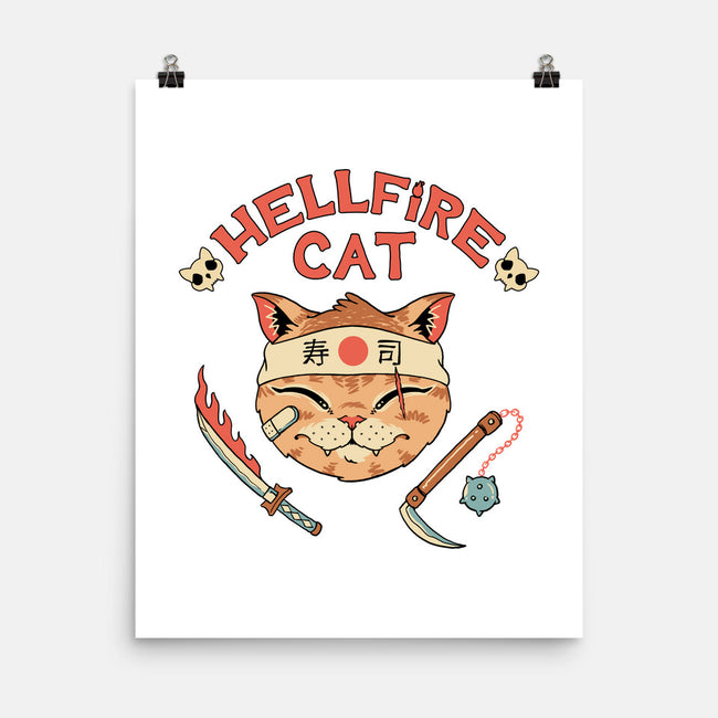 Hellfire Cat Meowster-None-Matte-Poster-vp021