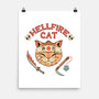 Hellfire Cat Meowster-None-Matte-Poster-vp021