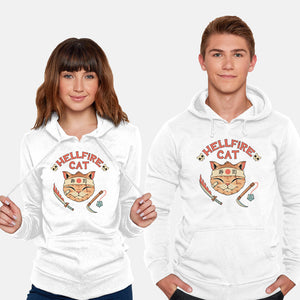 Hellfire Cat Meowster-Unisex-Pullover-Sweatshirt-vp021