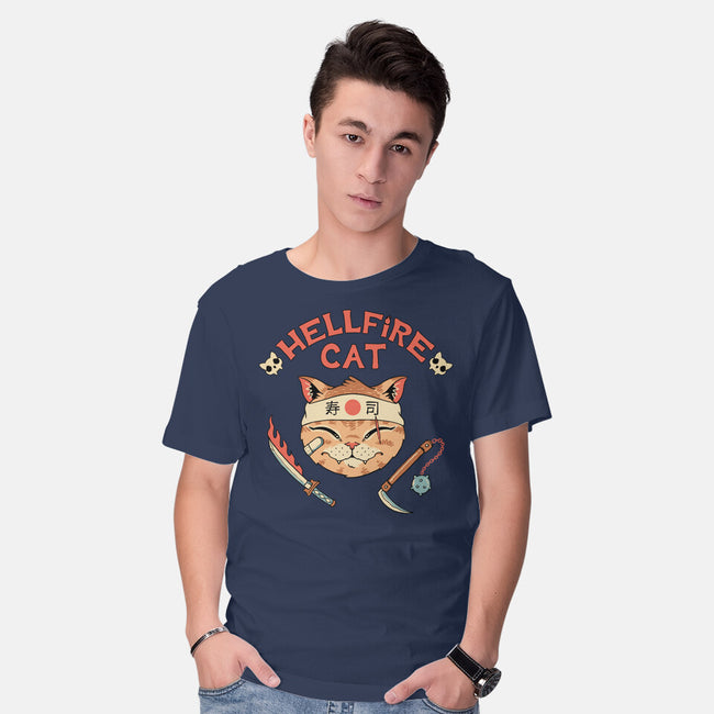 Hellfire Cat Meowster-Mens-Basic-Tee-vp021