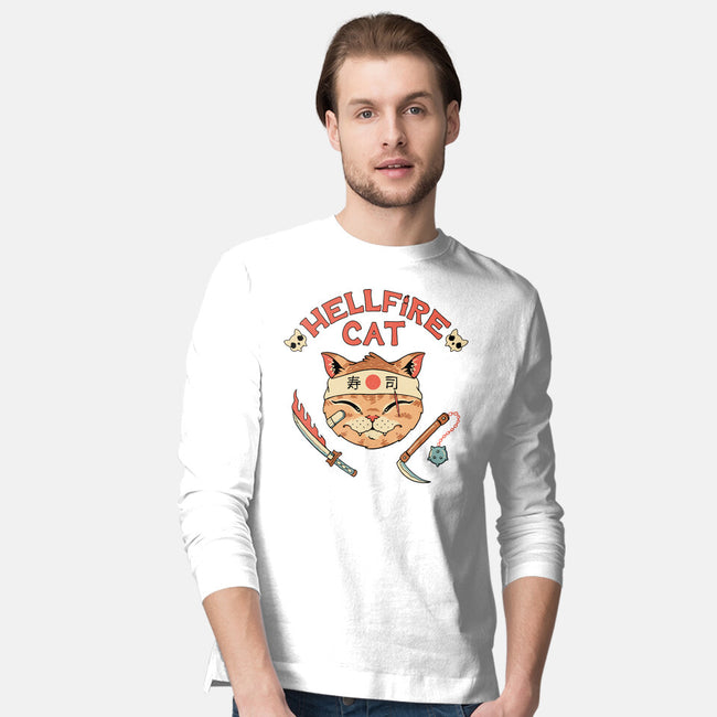 Hellfire Cat Meowster-Mens-Long Sleeved-Tee-vp021