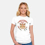 Hellfire Cat Meowster-Womens-Fitted-Tee-vp021