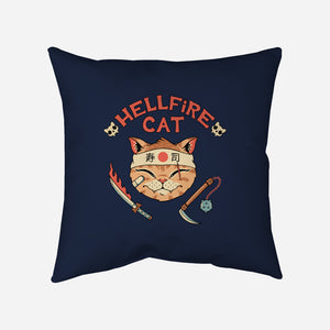 Hellfire Cat Meowster-None-Removable Cover-Throw Pillow-vp021