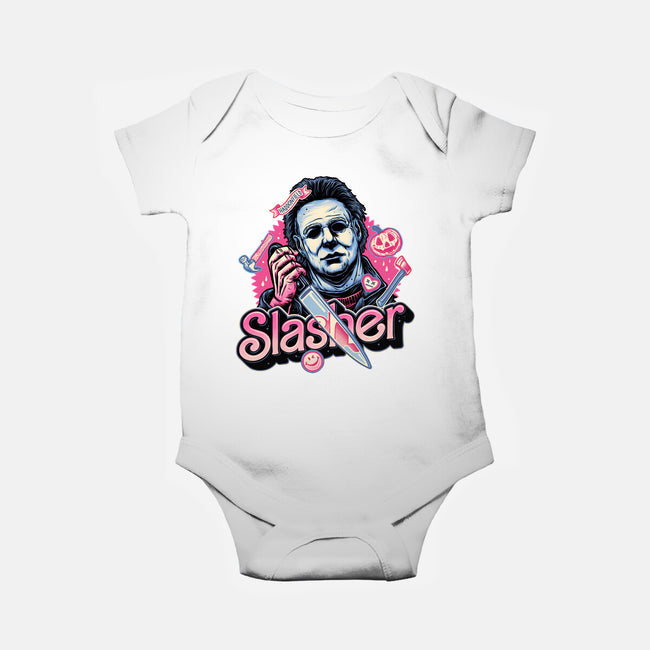 Slasher Love-Baby-Basic-Onesie-glitchygorilla