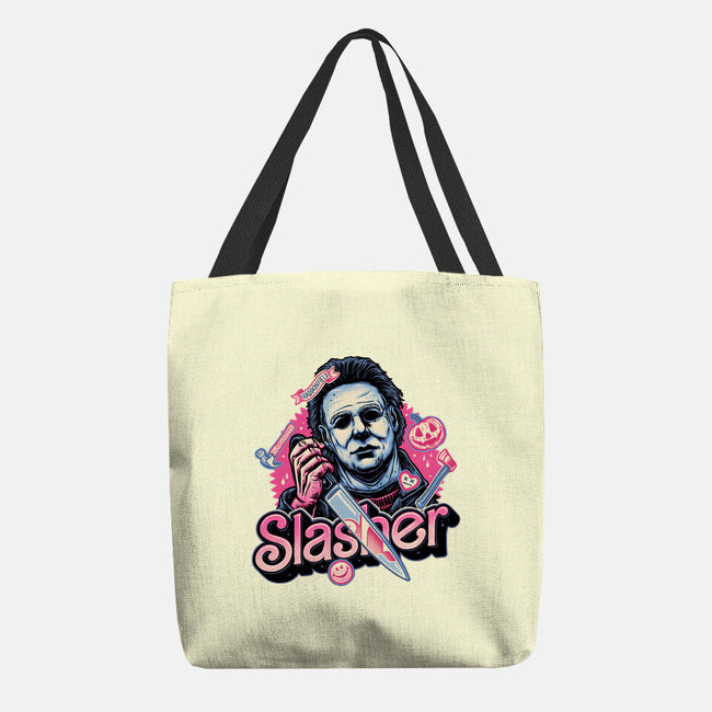 Slasher Love-None-Basic Tote-Bag-glitchygorilla