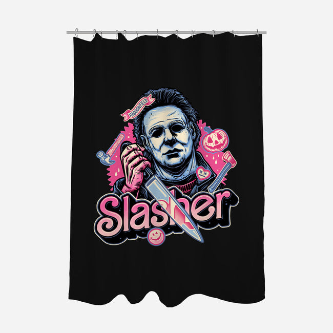 Slasher Love-None-Polyester-Shower Curtain-glitchygorilla