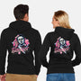 Slasher Love-Unisex-Zip-Up-Sweatshirt-glitchygorilla