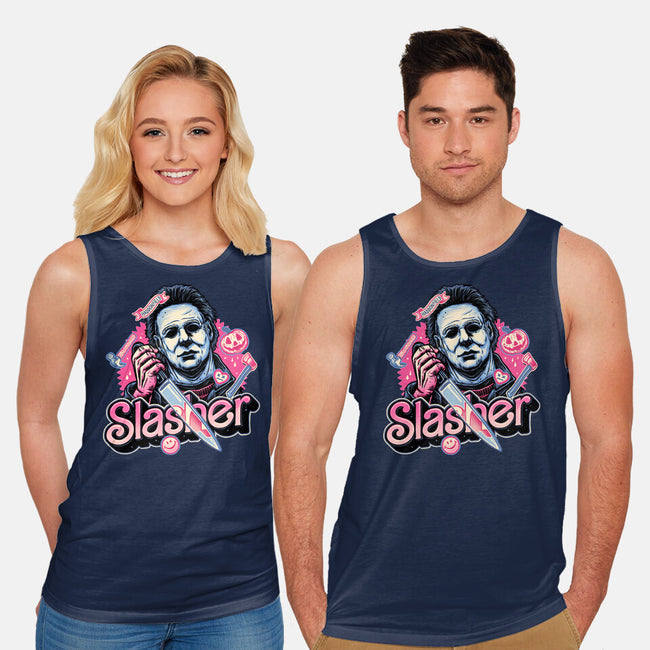 Slasher Love-Unisex-Basic-Tank-glitchygorilla