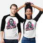 Slasher Love-Unisex-Baseball-Tee-glitchygorilla