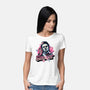 Slasher Love-Womens-Basic-Tee-glitchygorilla