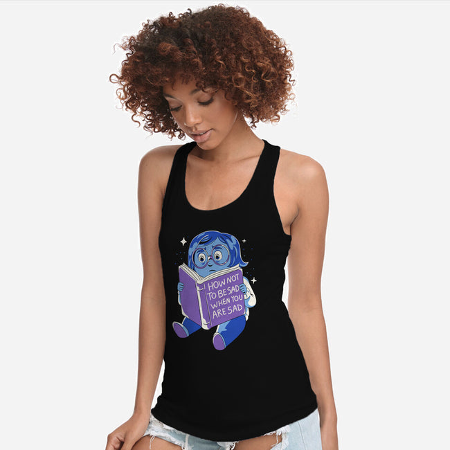 How Not To Be Sad-Womens-Racerback-Tank-yumie