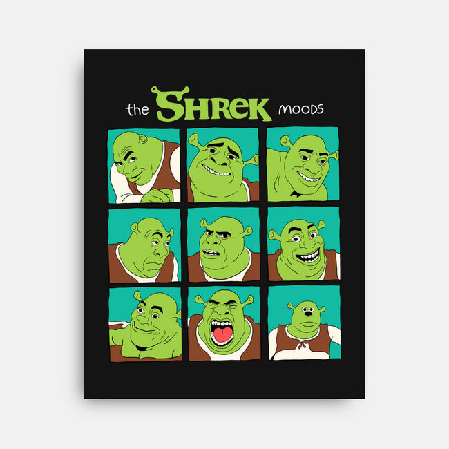 The Shrek Moods-None-Stretched-Canvas-yumie